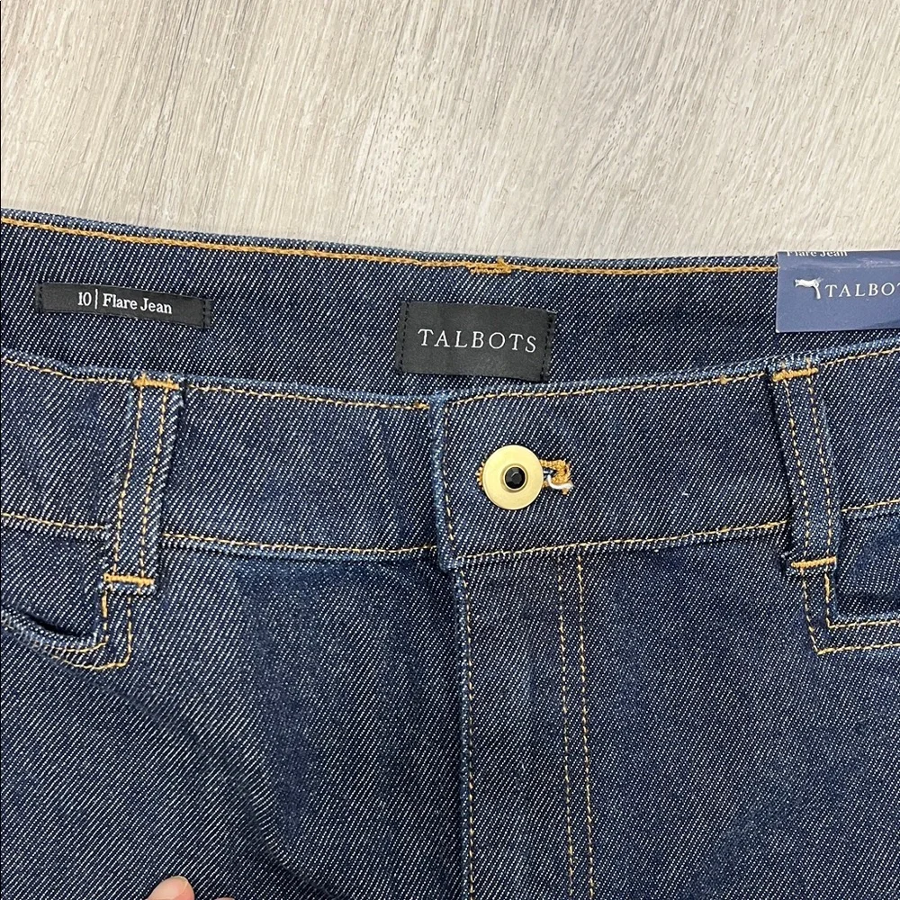 Talbots Dark Indigo Flare Jeans - Picture 4 of 6